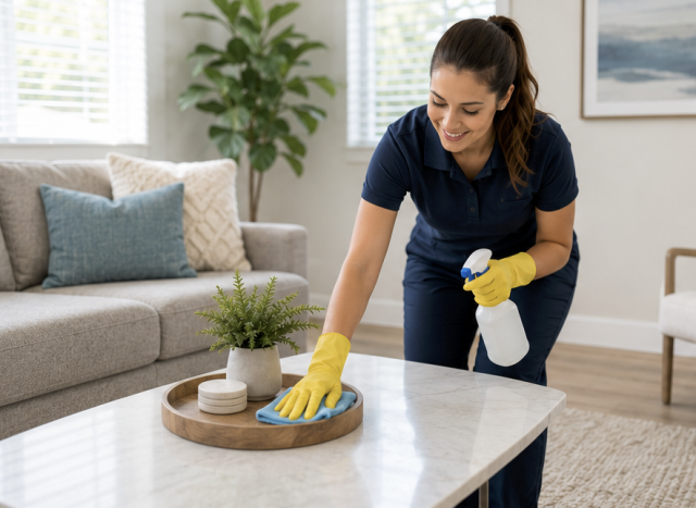 standard cleaning home dusting